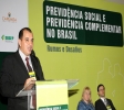 Presidente do IPE, Valter Morigi, na abertura do primeiro painel